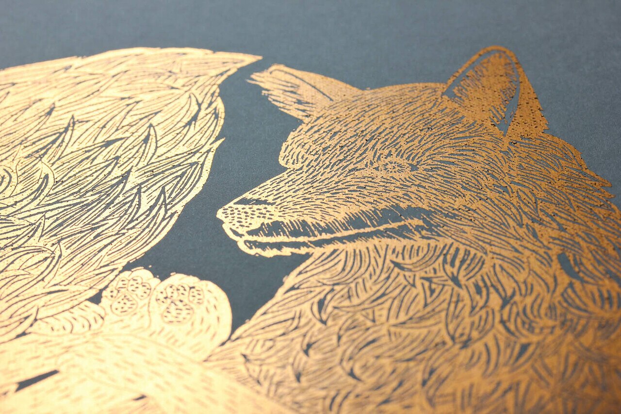 Fox Copper Print